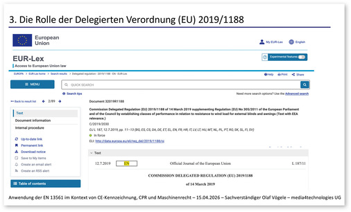 Zu wenig bekannt in der Praxis? Die DV 2019/1188 wird häufig übersehen und deshalb nicht angewendet.