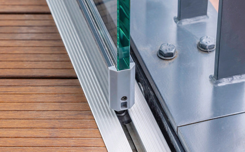 Die Solarlux-Glaselemente sind barrierefrei ausgeführt
