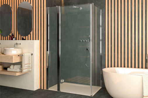 Edle Materialien, wie hier Holz, und Design werden im Bad zunehmend nachgefragt.