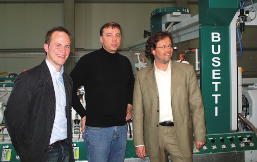Treffen in Wermsdorf, von links: Florian Blum, Alfred Thiele und Alessandro de Angelis.