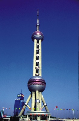 Oriental Pearl TV Tower in Shanghai