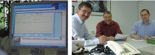 Das Team von Albat+Wirsam (von links nach rechts): Stefan-M. Eschner (Geschäftsleitung), Georg Volkmann (Produktmanagement), Rainer Schepp (Entwicklung)