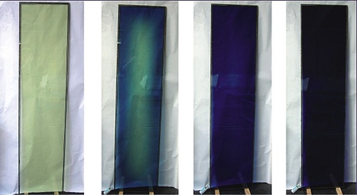 Bild 11: Elektronisch schaltbares Glas mit variabler Lichtdurchlässigkeit.