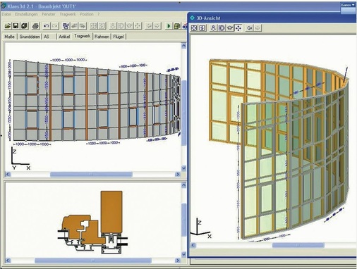 Programm-Modul Fassade — Auch Segmentfassaden sind möglich