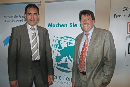 Die „Macher“ im VFFPräsident Bernhard Helbing (li.) und Geschäftsführer Ulrich Tschorn in Dresden