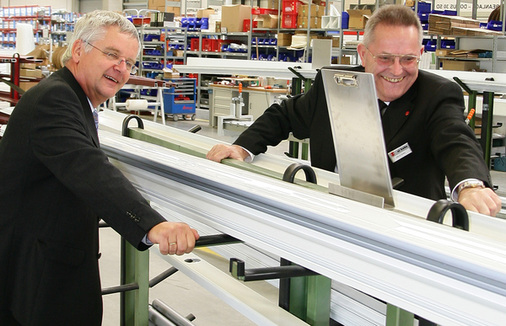 Gemeinsame Stärke: Dr. Gerd Schwöbel (Geschäftsführer der albohn-Gruppe) und Alfred Bohn.