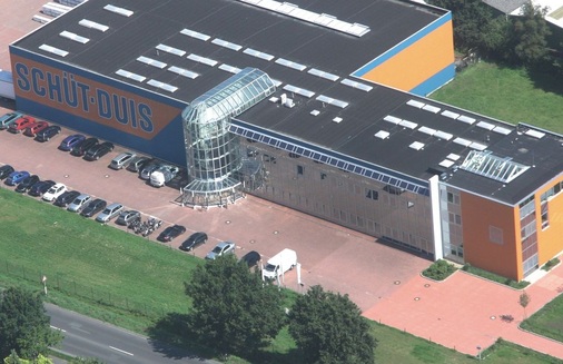 Schüt-Duis ZentraleDas Unternehmen hat zwei Standorte in Aurich – hier ist die Zentrale und das Logistiklager untergebracht.