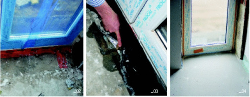 Was ist eine Abdichtung?02 Folien verlieren ihre Haftfunk­tion bei verschmutzten Untergründen …03 … auch wenn man noch etwas darüberklebt.04 Vertrauen zerstört: Der Estrich ist gegossen, aber wie war das mit der Abdichtung?