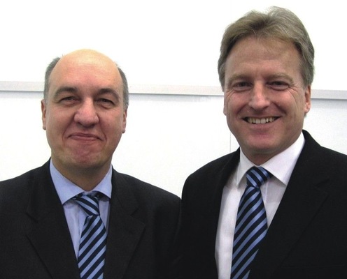 Die Geschäftsführer Bernhard Homeier (li.) und Axel Rössler