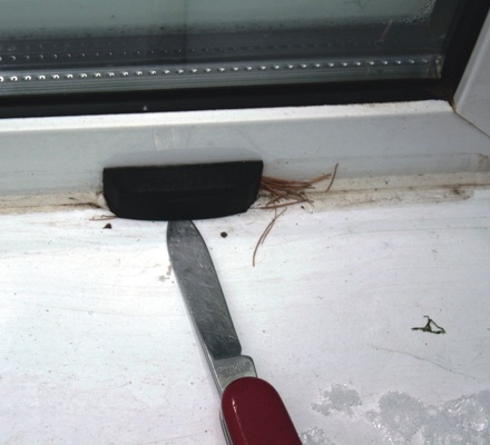 Entwässerung FensterEin Wasserrückstau ist hier sicher vorprogrammiert.