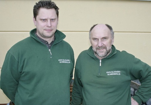 Ein gutes TeamHorst Moeckel und seinem Schwiegersohn ­Tiemo Gruner leiten heute die Glaswerke Schneeberg.