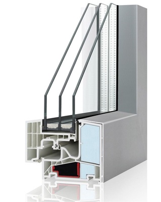 Bereits serienmäßig im Passivhaus-Standard: Das Fenstersystem „Thermo passiv“.