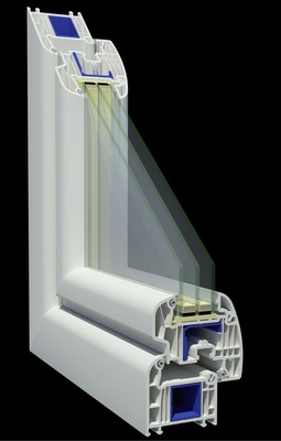 Das „Platinium Plus“ Fenster: Sechskammersystem von Veka in 70 mm Bautiefe.