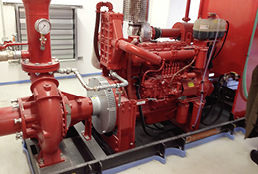 
Um unabhängig vom örtlichen Wassernetz zu sein, soll die Sprinkleranlage mit Notstromaggregaten Wasser aus dem eigenen Wasserbecken fördern können.
