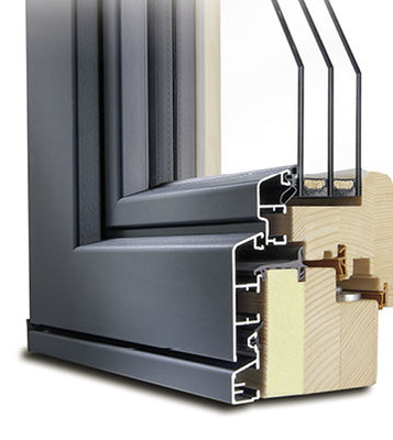 
Eco Idealu: Das Element erreicht einen bei einer Bautiefe von 106 mm einen Uw-Wert von bis zu 0,68 W/m²K (mit Ug von 0,4).
