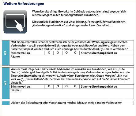 
Auszüge aus dem Fragebogen

