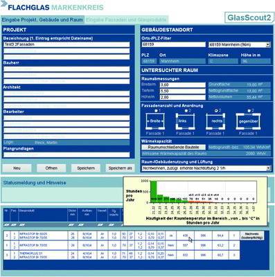 Neu ist die Projektverwaltung im Glasscout2.