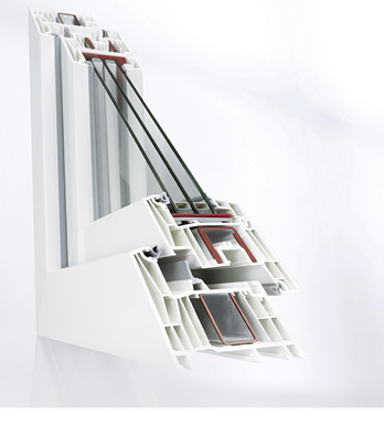 
Mit der Bautiefe von 80 mm sei Rehau Synego ideal für den Einsatz einer 3-fach-Wärmeverglasung geeignet.
