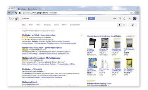 



Auch Rollläden werden von verschiedenen Anbietern im Internet ohne Beratung vor Ort verkauft. Billiganbieter dominieren hier im Ranking über gekaufte Einträge.
