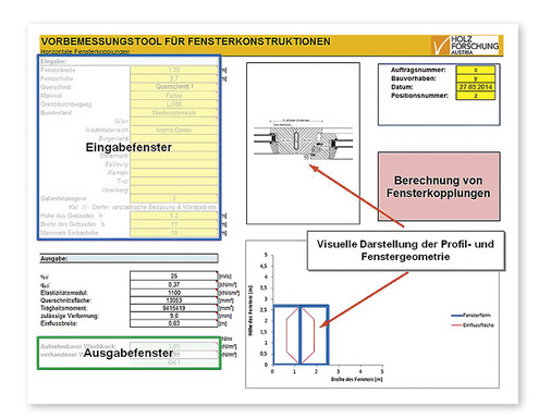 
Screenshot des Vorbemessungstools der HFA.
