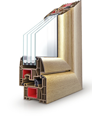 
Die Iglo Fenstersysteme (82 mm Bautiefe, Uw-Wert bis 0,6 W/m²K) werden mit der SGG Planitherm XN Beschichtung angeboten (Ug-Werte bis zu 0,5 W/m²K, ). Es besteht auch die Möglichkeit, 4-fach-ISO zu verwenden, bei dem der Ug Wert bei 0,3 W/m²K liegt. 
