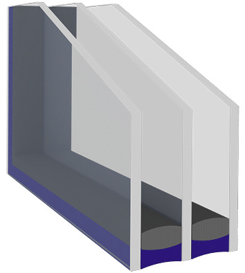 
Bei blackline-Isolierglas fungiert ein thermoplastischer Dichtstoff als Spacer, Trockenmittel und Primärdichtstoff, dann wird nur noch ein Sekundärdichtstoff benötigt.
