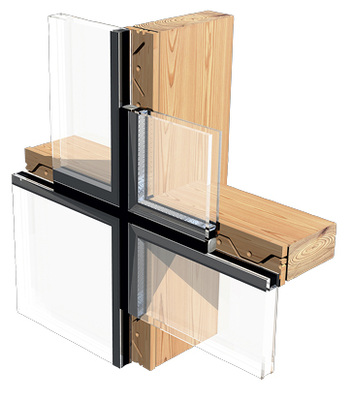 



Hier eine Glas-Holz-Fassade als 3-D Visualisierung.
