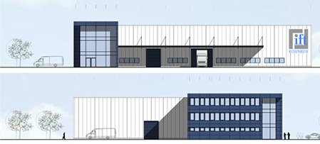 
Entwurf des neuen ift-Technologiezentrums.
