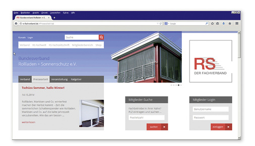 
Die Homepage des Bundesverbandes Rollladen + Sonnenschutz e.V. zeigt sich im neuen, modernen Design und wurde für alle Endgeräte optimiert.
