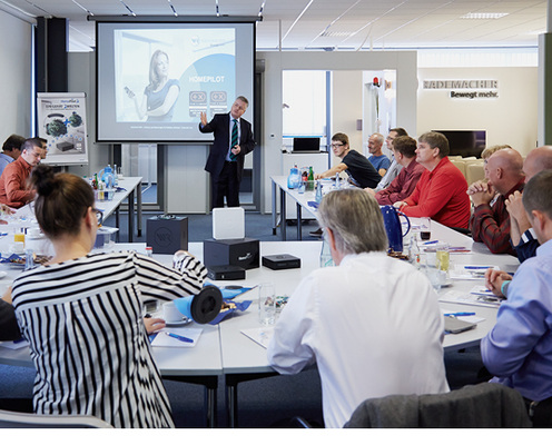 
Ein enger und intensiver Kundenkontakt, wie z. B. bei Schulungen im eigenen Haus, ist Geschäftsführer Markus Roth besonders wichtig.
