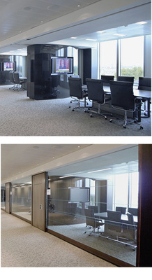 <p>
</p>

<p>
Hier ein Office-Raum mit geöffneter Loschwand (oben) sowie im geschlossenen Zustand (unten).
</p> - © Fotos: Christoph Merkt


