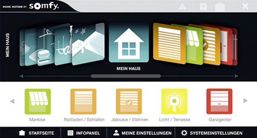 
Mit dem Smart Home-Konfigurator von Somfy könne man interessierte Kunden schon im Vorfeld mit den zahlreichen Möglichkeiten vertraut machen.
