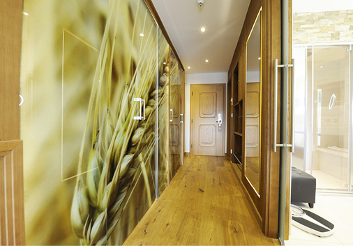 



Individuelle Raumdesigns liegen im Hotel-Gewerbe im Trend. Bei diesem Projekt wurde jedes Zimmer mit anderen Bildmotiven ausgestattet. Die Schranktüren sind zudem von innen hinterleuchtet. Alle Zimmerdesigns wurden im Vorfeld mittels Renderings vom Drucker gemeinsam mit dem Kunden festgelegt.
