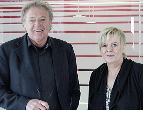 
Als Geschäftsführer leiten Martin Böger und Sabine Bracht heute gemeinsam die Geschicke der Risse Glas GmbH. 
