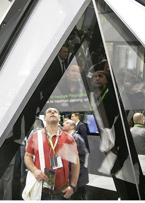 



Das Modell des Parametric System war ein Hingucker auf der BAU 2015.
