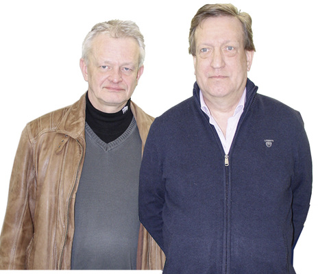 <p>
</p>

<p>
Siegfried Borke (l.) und Gerd Schultz gründeten im Jahr 1998 gemeinsam die Antik- und Decorglas ADG GmbH.
</p> - © Foto: Matthias Fischer

