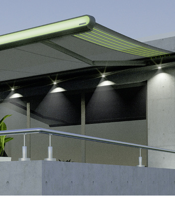 



Auch extrovertiertes Markisen-Design zeigt einen guten Weg, um sich vom Wettbewerber zu unterscheiden. 
