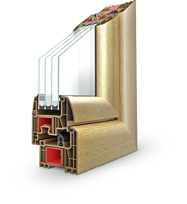 
Das 82 mm dicke Iglo Energy weist mit 7 Kammern einen Rahmenwert Uf von 0,9 W/ (m²K) aus und lässt sich auch mit 4-fach-ISO bestücken.
