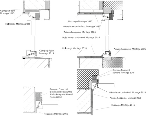 
Siegerfenster Optiwin Connecta - resista: Nach der Montage im Übergangsstadium übergibt der Fensterbauer dem Kunden den mittleren umlaufenden Rahmen, der erst im zweiten Sanierungsschritt montiert werden wird. 
