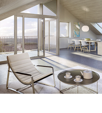 



Hoher Wohnkomfort und zufriedene Bewohner sind das Ziel der Bauherrschaft. Die Gebäudenutzer zahlen nicht direkt für Strom und Wärme, sondern jeder der Mieter erhält ein Strombudget basierend auf einem Bonus-/Malussystem.
