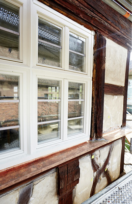 
3-fach verglaste Verbundfenster lieferte Common 2013 ins Kloster.
