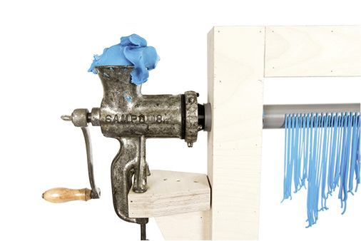 
So wurden die Haarfasern hergestellt.
