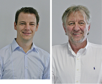 
Sohn und Vater ein starkes Team: Tim Stebani (l.) und Vater Klaus leiten heute gemeinsam die Glaserei.
