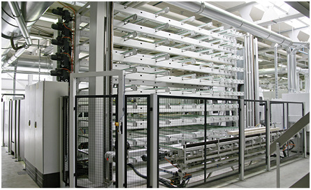 
Highlight: Der zehnstöckige Puffer gleicht die Durchgangsleistung von Hobelmaschine und Conturex aus.
