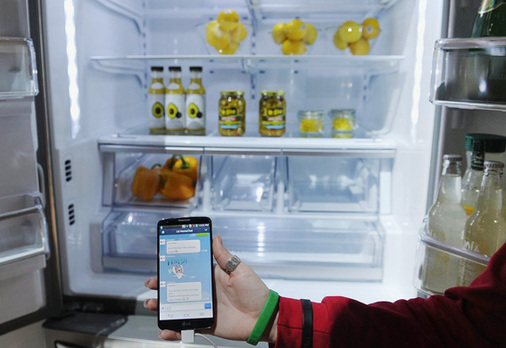 <p>
Auch die Kühlschränke wurden mit in das Smart-Home-Konzept einbezogen.
</p>

<p>
</p> - © Foto: Apartimentum

