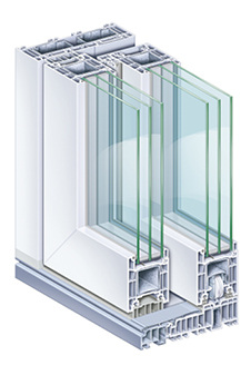
Im Zuge der Umstellung auf die neue 76-mm-System-Plattform stellt profine mit der Hebe-Schiebetür „PremiDoor 76“ auch in diesem Bereich das Nachfolgesystem vor. 
