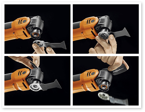 
Die Starlock-Werkzeugaufnahme ermöglicht einen Werkzeugwechsel in drei Sekunden.
