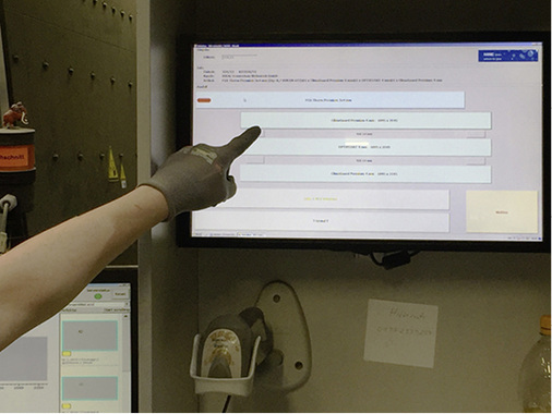 
Mithilfe des Moduls „ISO-Infoanzeige“ der Hanic BDE erhalten die Mitarbeiter der einzelnen Stationen immer alle Informationen der Gläser und Komponenten.
