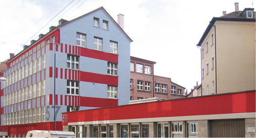 
Hier ein Beispiel für die Farbgestaltung von Prof. Eduard Schmutz anhand eines Sanierungsprojekts.
