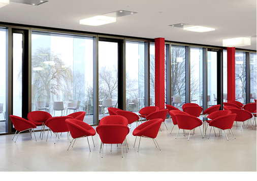 



Mit den Geweben lässt sich ein One-Way-Vision Effekt erzielen, d. h. trotz Sichtschutz nach innen ist für den Nutzer eine fast uneingeschränkte Sicht nach außen möglich.
